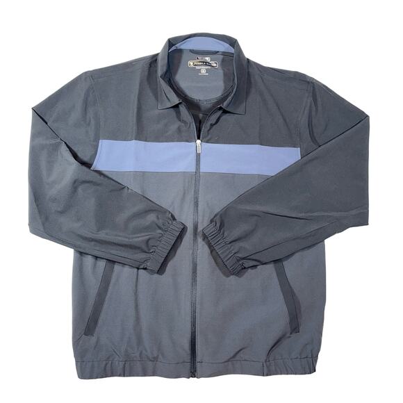Pebble Beach Logo Full Zip Golf Jacket Men’s Size Medium Wind Water Resistant - Picture 1 of 6